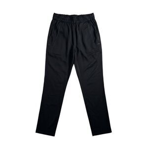 Elaine Kim Satin Jogger Pants Black Pull On Size Small Luxe Shiny